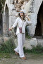 Beige Yarasa Model Soft Blouse - 3
