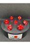 مجموعة من 7 قطع من مكعبات DND FRP - مجموعة مكعبات ألعاب الطاولة RPG من Red Dungeons & Dragons - 4