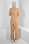 SHIRT COLLAR BENDED DOUBLE PANT SUIT 43547 - 3