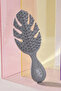 Go Green Mini Detangler Detangling Hair Brush Gray - 7