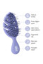 Go Green Mini Detangler Detangling Hair Brush Lilac - 3