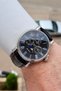 Metallic Case Black Color Strap 2 Years Warranty 42.5 mm Men's Wristwatch - 2