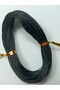 Zift Black Color (Shiny Sparkling Black) 1 mm 20 Meters Waxed Cord Saddler Leather Sewing Necklace Bead Jewelry Design Bracelet Cord - 7
