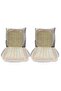 Hko Minder Wicker Beaded Domino Cream 2-Pack