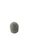 Adjustable Silver Color Steel Ring with Bow Stone - 6