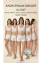 Women's 6-Piece Boxer Cotton Piece Panties