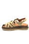 Tenzret Genuine Leather Comfort Orthopedic Women Sandals Beige - 4
