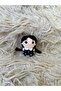 Amigurumi Knitted Keychain - Handmade Bag Accessory and Gift Figure Wesnesday - 2