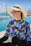 3 Pieces of Hijab Swimsuit with Pleat Detail on the Shoulder Full Covered Swimsuit Plus Size Burkini - 3