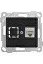ريتا مقبس بيانات أسود 1*RJ45 (CAT6) (MKZ)