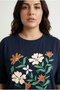 Plus Size Crew Neck Short Sleeve Floral Print T-Shirt 304198 - 4