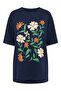 Plus Size Crew Neck Short Sleeve Floral Print T-Shirt 304198 - 5