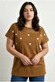 Plus Size Crew Neck Short Sleeve T-Shirt with Ripped Detail Cotton Pack 304392 - 4