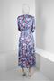 PATTERNED BIRDED WIDE SLEEVE DRESS 43660 - 3