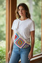Knitted Motif Lined Waist Bag Free Bag - 3
