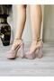 High Platform Closed Toe Heeled Evening Dress Shoes - 4