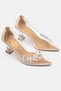 Transparent 7 cm Heel Rhinestone Evening Nude Women's Shoes Sirius - 2