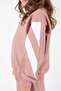 Girl's Bat Sleeve Style Tracksuit Set Pudra - 4