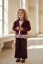 Girl's Jacket and Shirt Set Bordo - 2