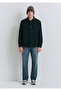 Wool Blend Green Shirt Loose Fit / Relaxed Fit 0211780-71929 - 5