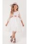 Girl's graduation lace hat ribbon princess evening dress special occasion