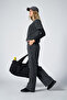 Women's Anthracite Washed Wide-Leg Tracksuit Bottoms 9895 - 8