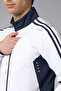 Men's White Cotton Stand Collar Tracksuit Set 3960 - 8