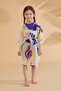 Skirted Sleeveless Purple Girl's Swimsuit K2321 - 6