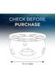 Glass Teapot Warmer Stand, Borosilicate Candle Tea Base for 9cm Teapots, Tea Light Holder TP213 - 6
