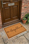 Welcome Written on the Door Mat with Minimal Text - 3