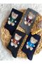 Furry Bear Detail Scented 4-Piece Women's Socks - 4