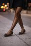 Elegant Women's Daily Ribbon Detailed Round Toe Stylish Ballerinas - 4