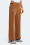 Verna I Women's Wide Leg Mustard Sweatpants with Pockets - 4