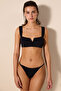 Glory V Bandeau Black Bikini Top - 6
