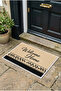 Welcome and Home Written Minimalist Door Mat