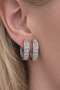 Zircon Stone Silver Color Hoop Earrings |   Suyolu Model Steel Women's Earrings |   Stylish & Daily Use - 5