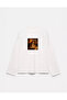 100% Cotton Oversize Fit She Was Chill Printed - Crew Neck Long Sleeve T-Shirt