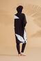 Floral Black Fully Covered Hijab Swimsuit M2309 - 5