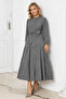 Button Detailed Dress Gray 2024