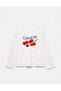 100% Cotton Oversize Fit Tomatoes Printed - Crew Neck Long Sleeve T-Shirt