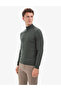 Dark Khaki Slim Fit Half Turtleneck Basic Knitwear Sweater 50314176-Vr111 - 4