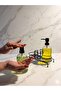 Luxury Double Glass Soap Dispenser with Metal Stand - Kitchen Liquid Soap Dispenser Set with Stand Bathroom Double Soap Dispenser Set - 2