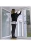 Window Single Wing Fly Screen Fly Tulle Insect Holder 75x125 Cm Double Sided Tape with Punt - 5