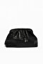 Liora Black Knitted Detailed Portfolio Women's Shoulder, Arm and Hand Bag