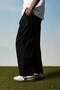 Men's Super Baggy Pleated Vintage Trousers Black - 3