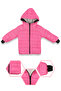 Girl's Fuchsia Glittery Shiny Plush Coat - 2