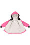 Girl's Fuchsia Glittery Shiny Plush Coat - 3