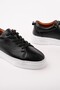 Leons Genuine Leather Men's Thick Sole Lace-Up Daily Casual Sneakers