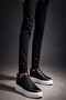 Leons Genuine Leather Men's Thick Sole Lace-Up Daily Casual Sneakers - 6