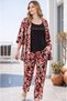 Women's Summer Modal Printed Triple Set 15-18 - 6